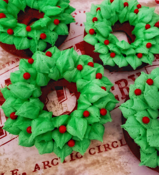 Christmas Wreath Donuts