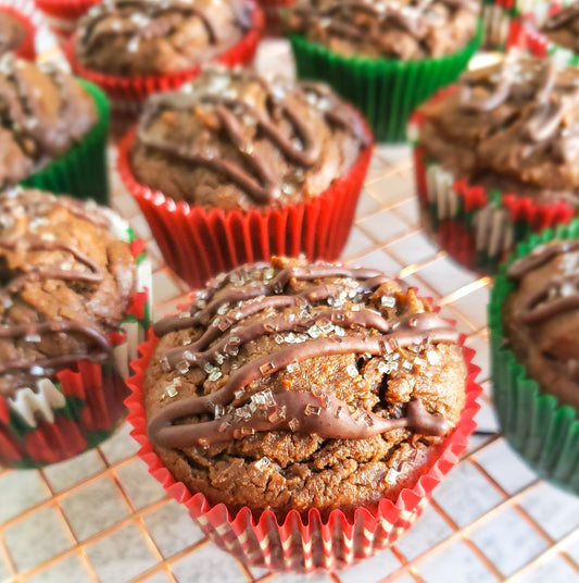 Chocolate Gingerbread Muffins