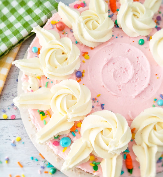 Strawberry Sugar Cookie Cake