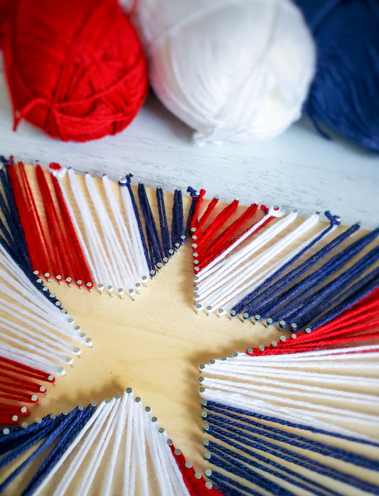 4th of July Star String Art