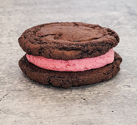 Raspberry Brookie Sandwich