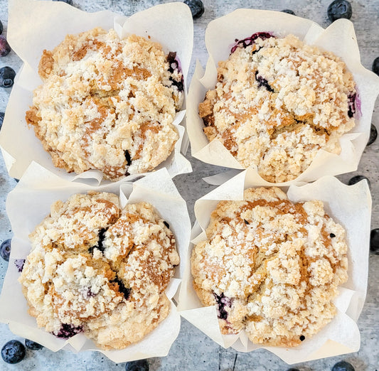 4-Pack Blueberry Streusel Muffins