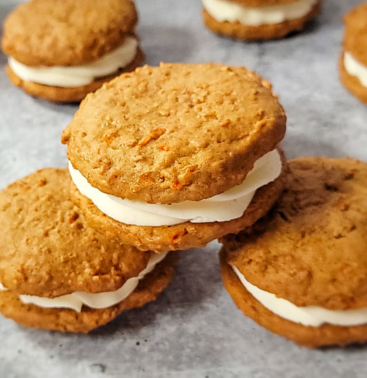 Half-Dozen Carrot Cake Cookie Sandwiches