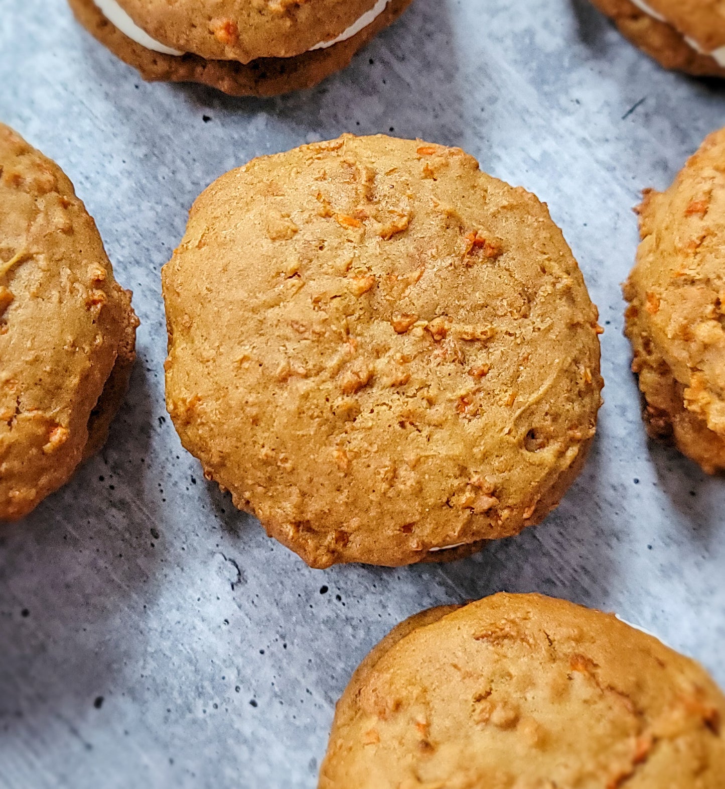 Half-Dozen Carrot Cake Cookie Sandwiches