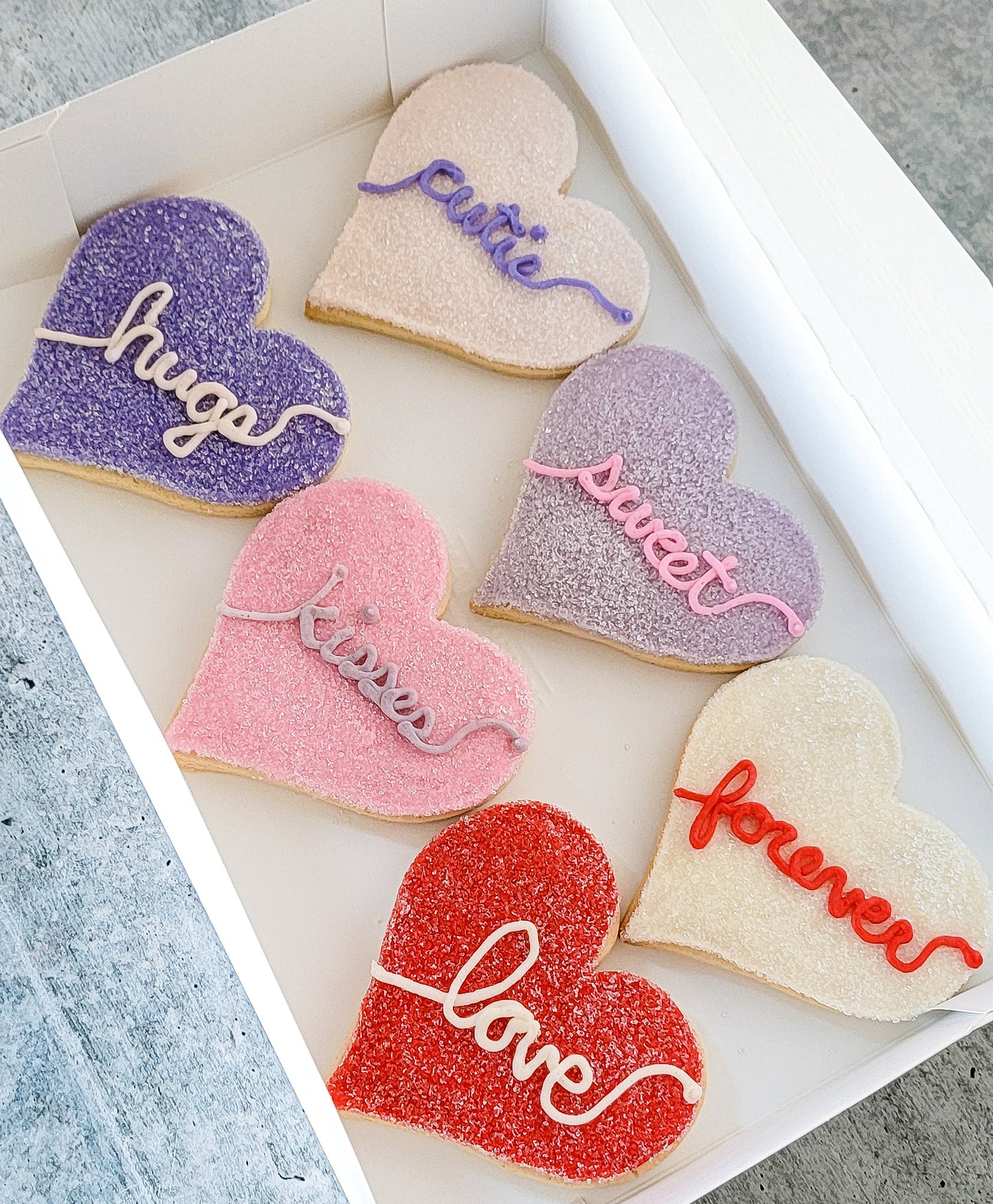 Hearts Sugar Cookie Box
