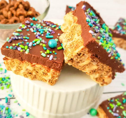 Peanut Butter Chocolate Cheerio Bars