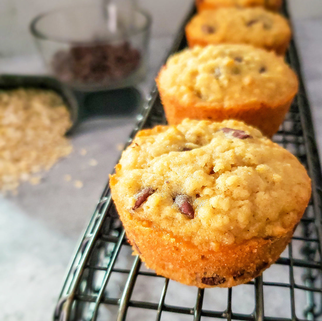 Oatmeal Chocolate Chip Muffins