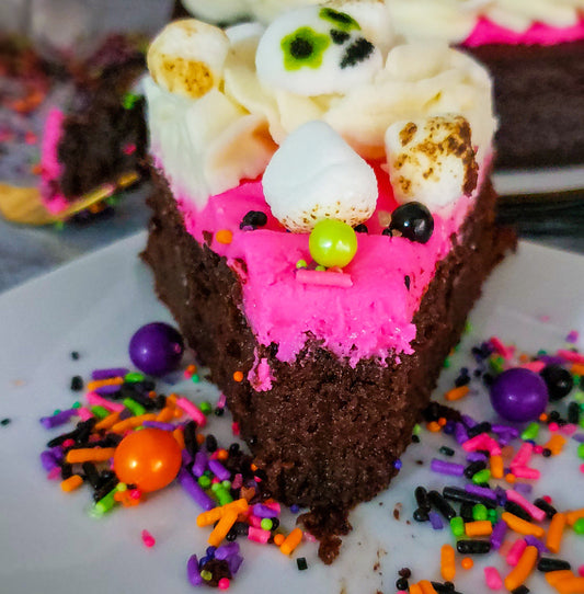 Mexican Hot Chocolate Brownie Cake