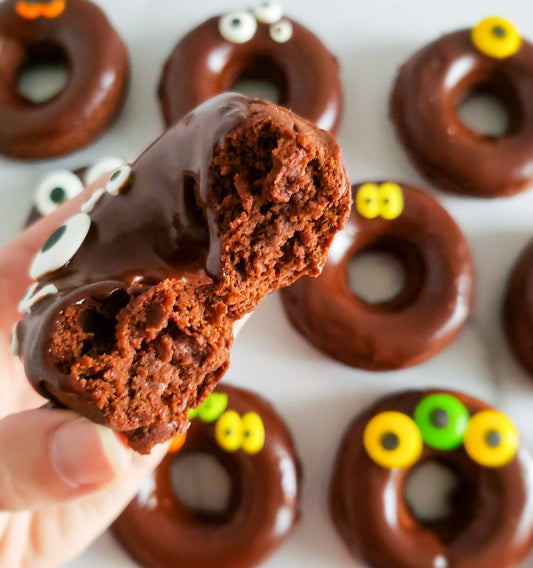 Halloween Chocolate Cake Donuts