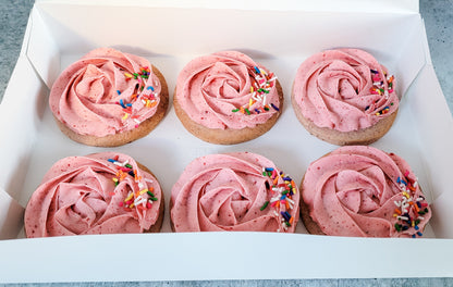 Strawberry Sugar Cookies (6-Count)