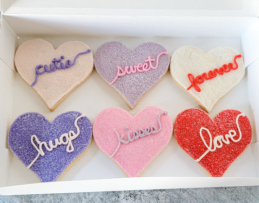 Hearts Sugar Cookie Box