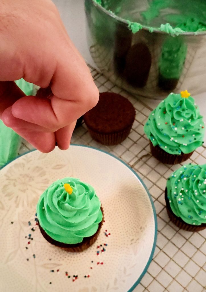 Gingerbread Chocolate Chip Cupcakes - Roses & Whiskers