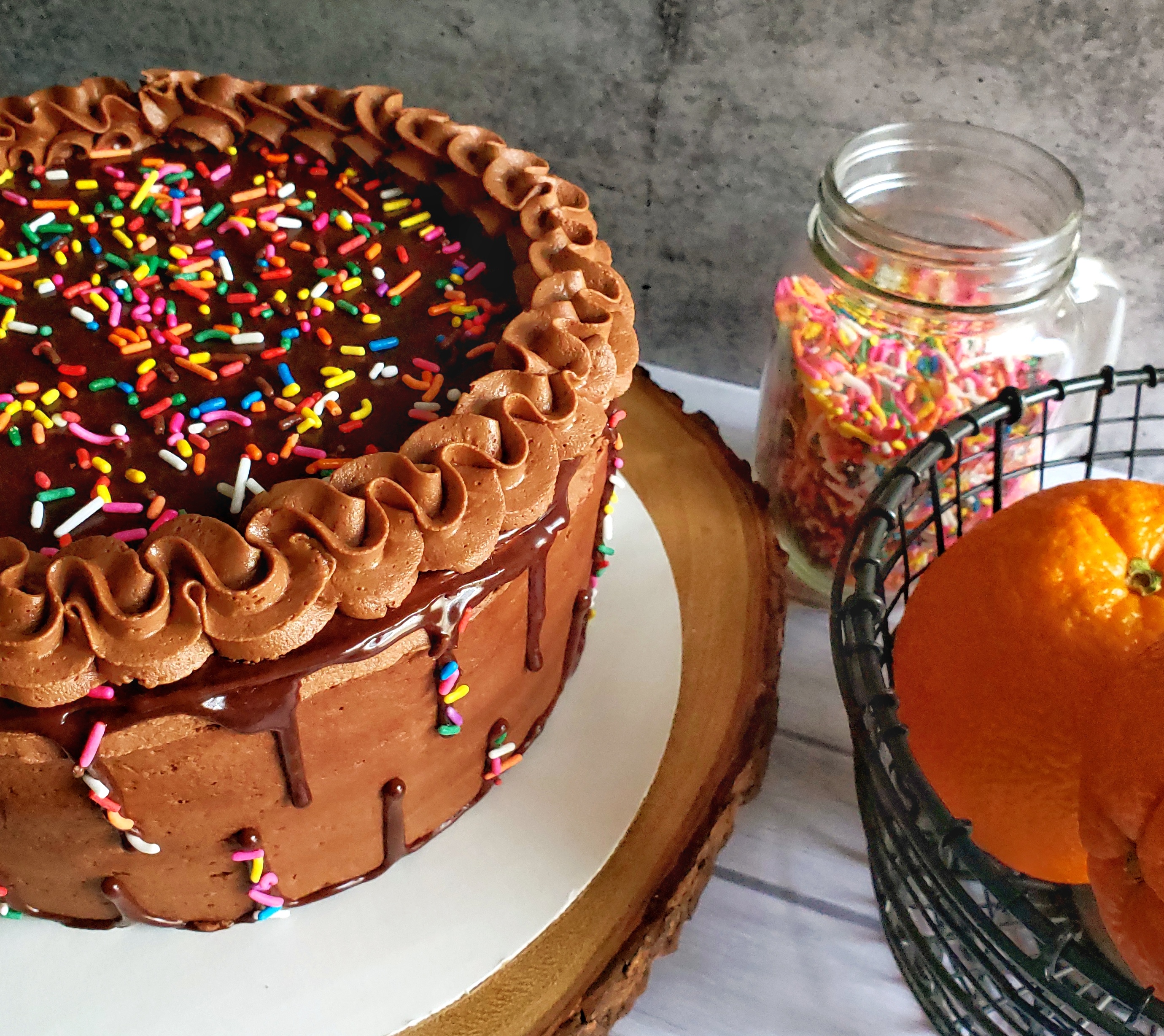 Terry's Chocolate Orange Drip Cake [UPDATED 15/2/18] — Krish The Baker